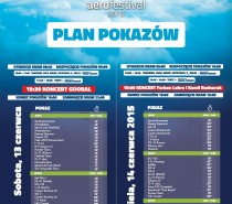 Aerofestival Poznań 2015 – harmonogram pokazów Aerofestival Poznań 2015 – harmonogram pokazów